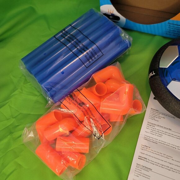 Hover Soccer Ball Set, Rechargeable Air Soccer with LED Lights-Foam Bumpers-NEW - Picture 4 of 12